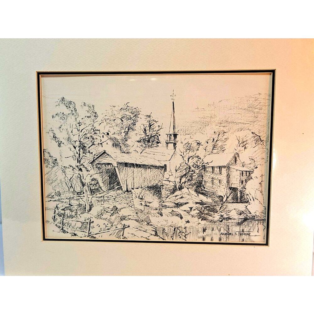 Signed Sketch by Samuel S. Thorpe